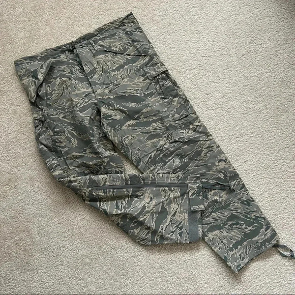 USAF Cold Weather Tiger Stripe Camouflage Trousers Pant XL Long SPM1C1-08-D-1041 - Picture 1 of 16